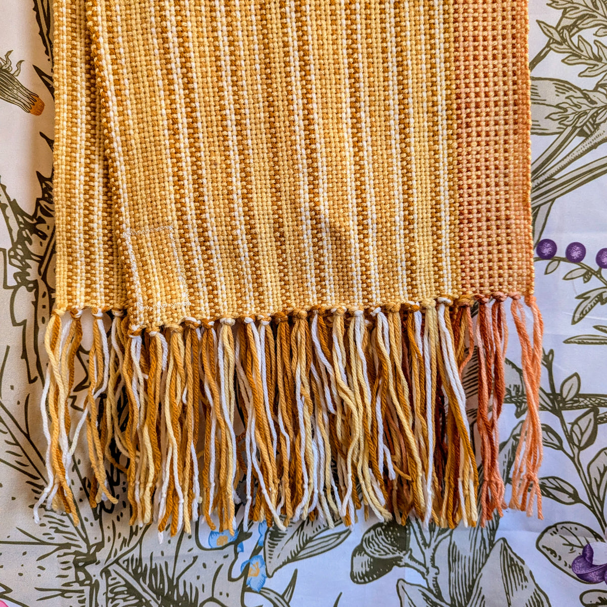 Sunshine Yellow Hypoallergenic Handwoven Table Runner or Weaving Blank