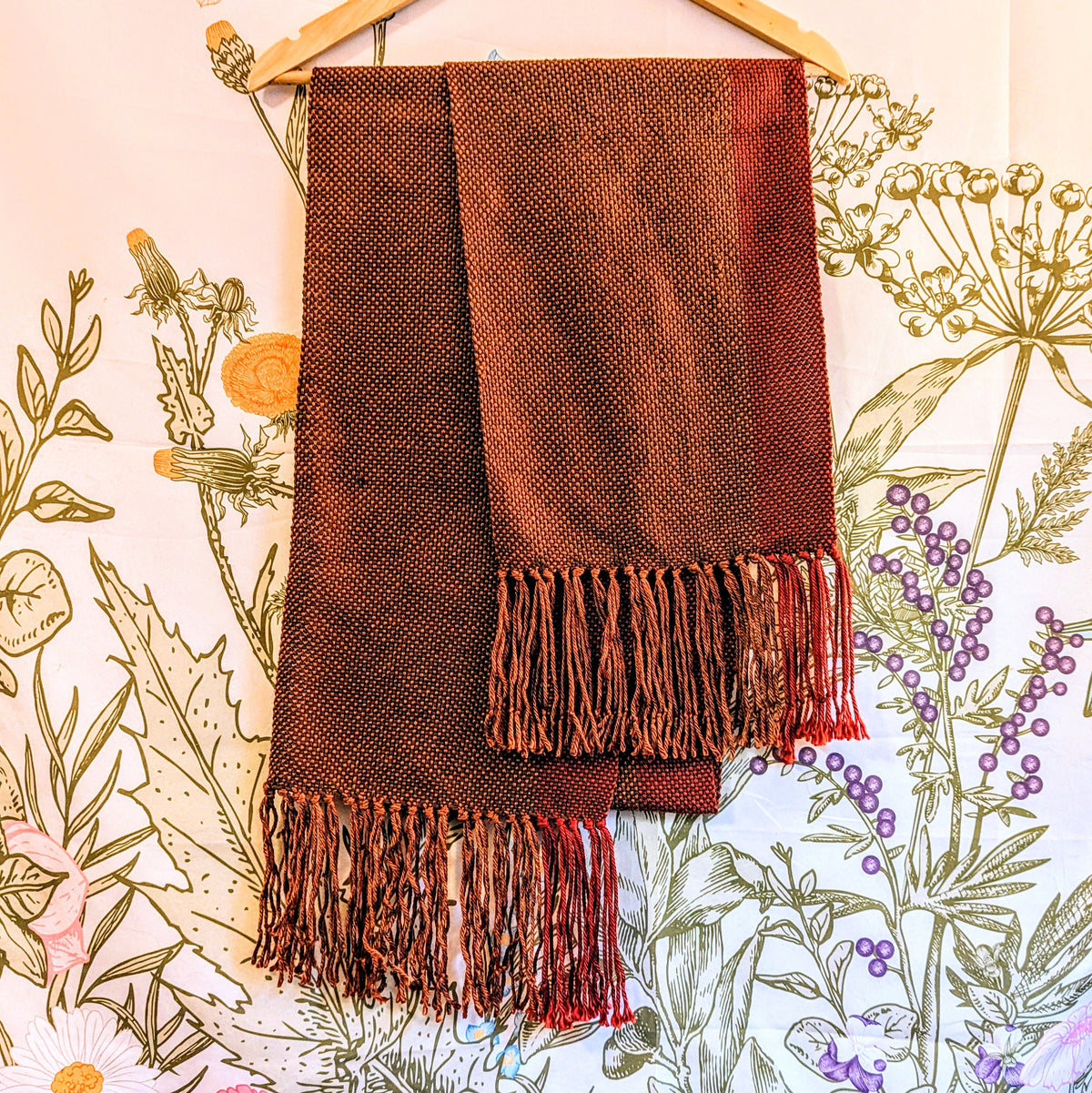 Autumn Copper Handwoven Hypoallergenic Scarf