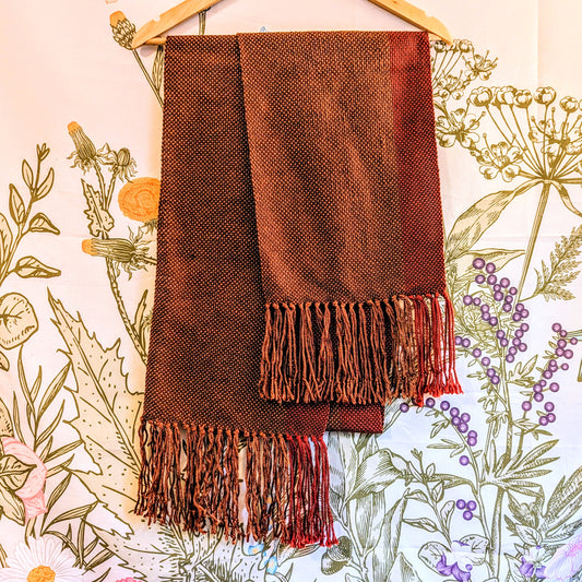 Autumn Copper Handwoven Hypoallergenic Scarf