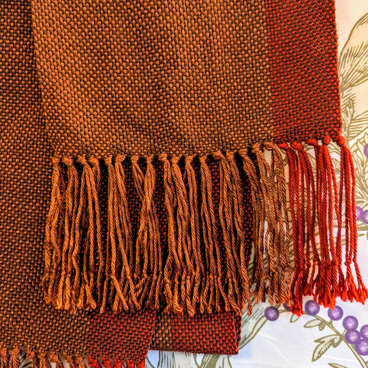 Autumn Copper Handwoven Hypoallergenic Scarf