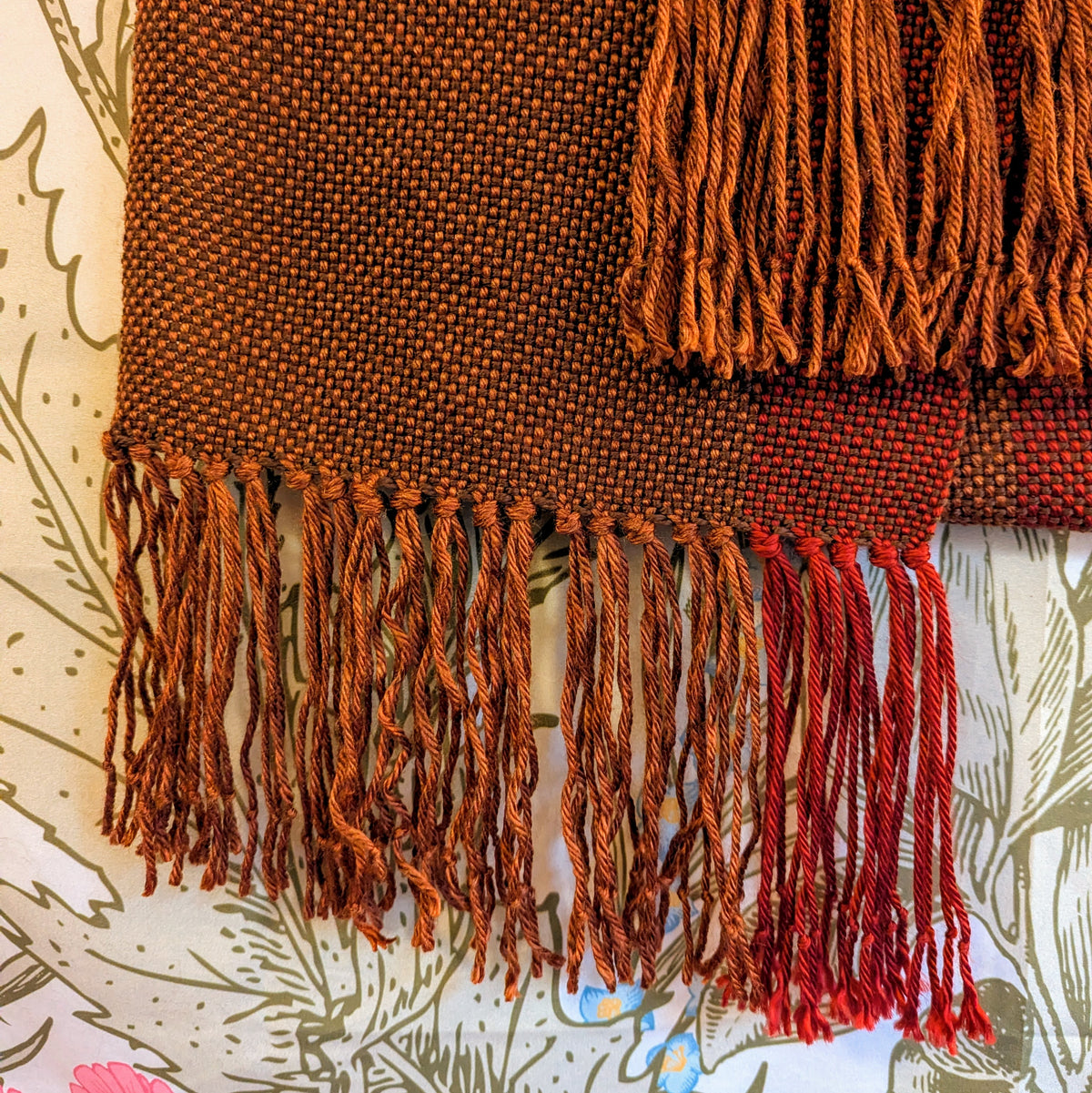 Autumn Copper Handwoven Hypoallergenic Scarf