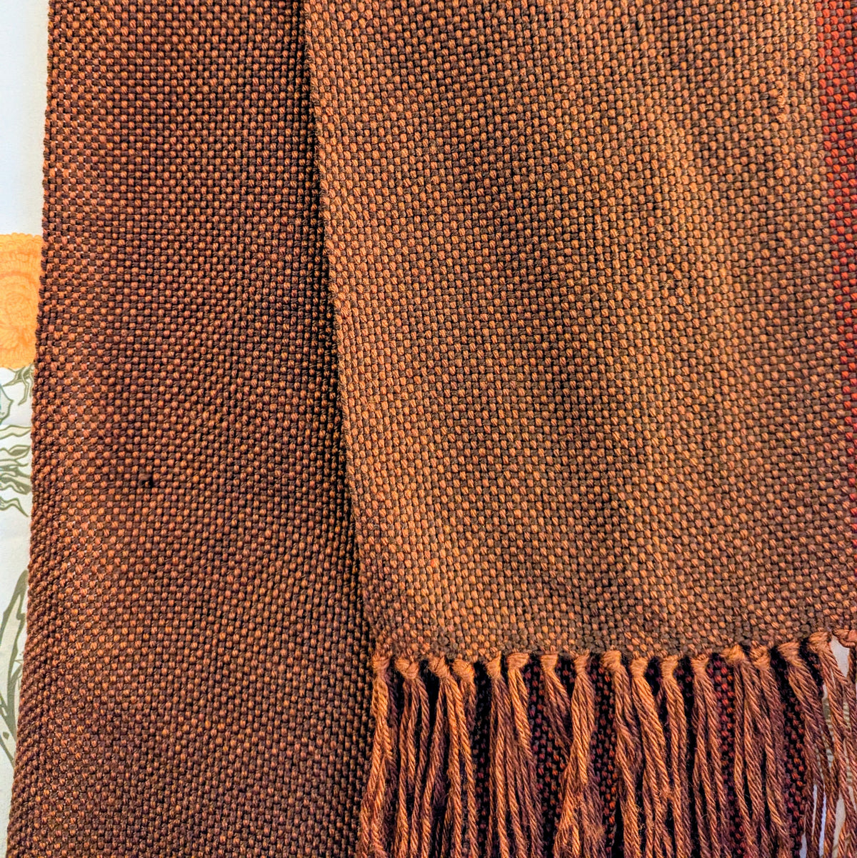 Autumn Copper Handwoven Hypoallergenic Scarf