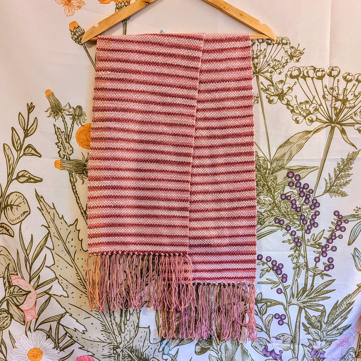 Striped Rose Handwoven Hypoallergenic Scarf