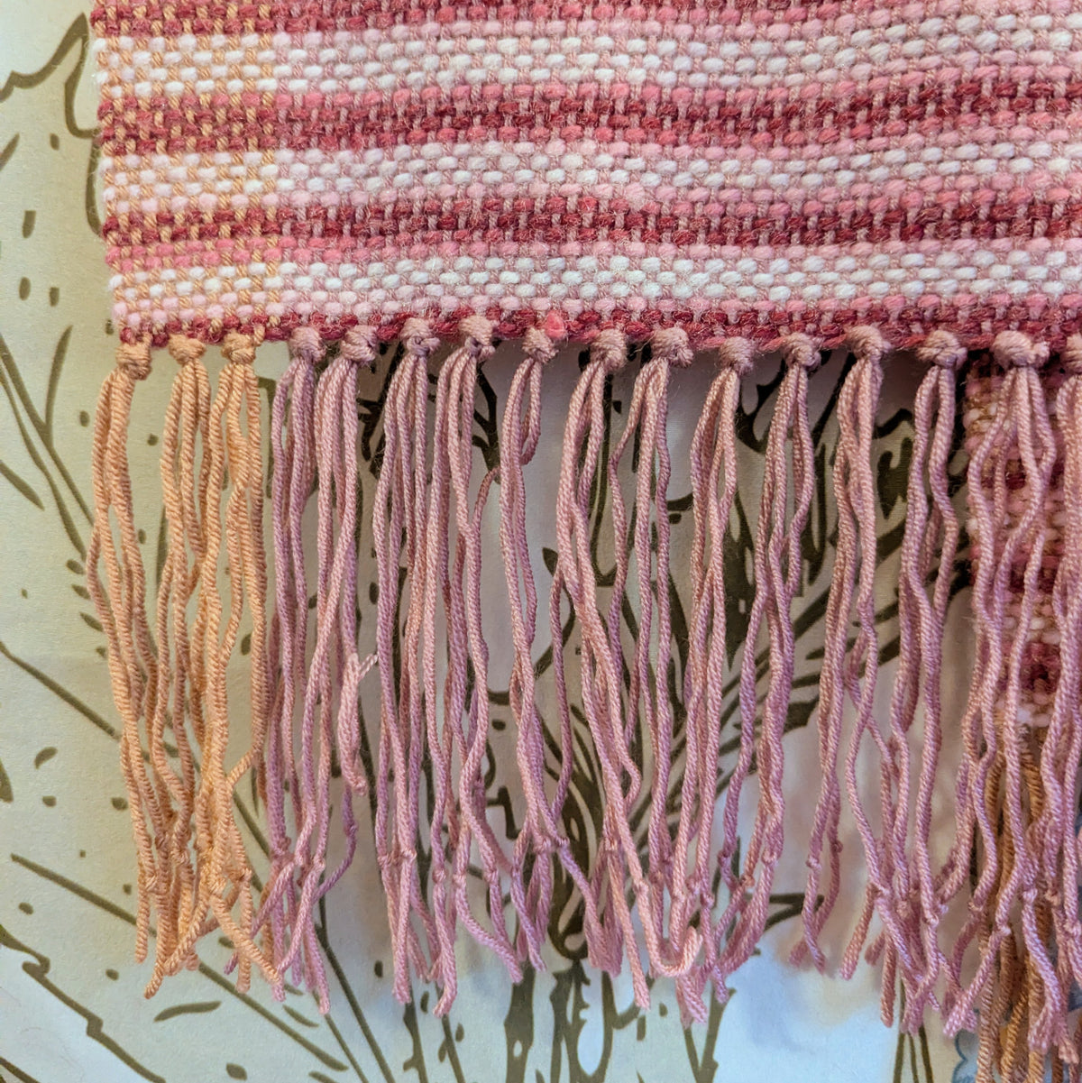 Striped Rose Handwoven Hypoallergenic Scarf