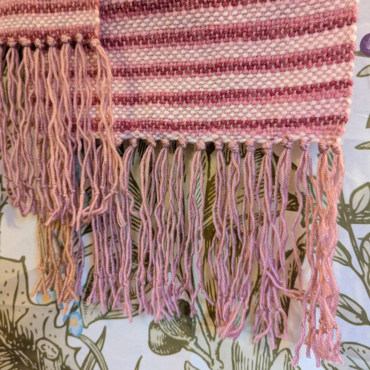 Striped Rose Handwoven Hypoallergenic Scarf