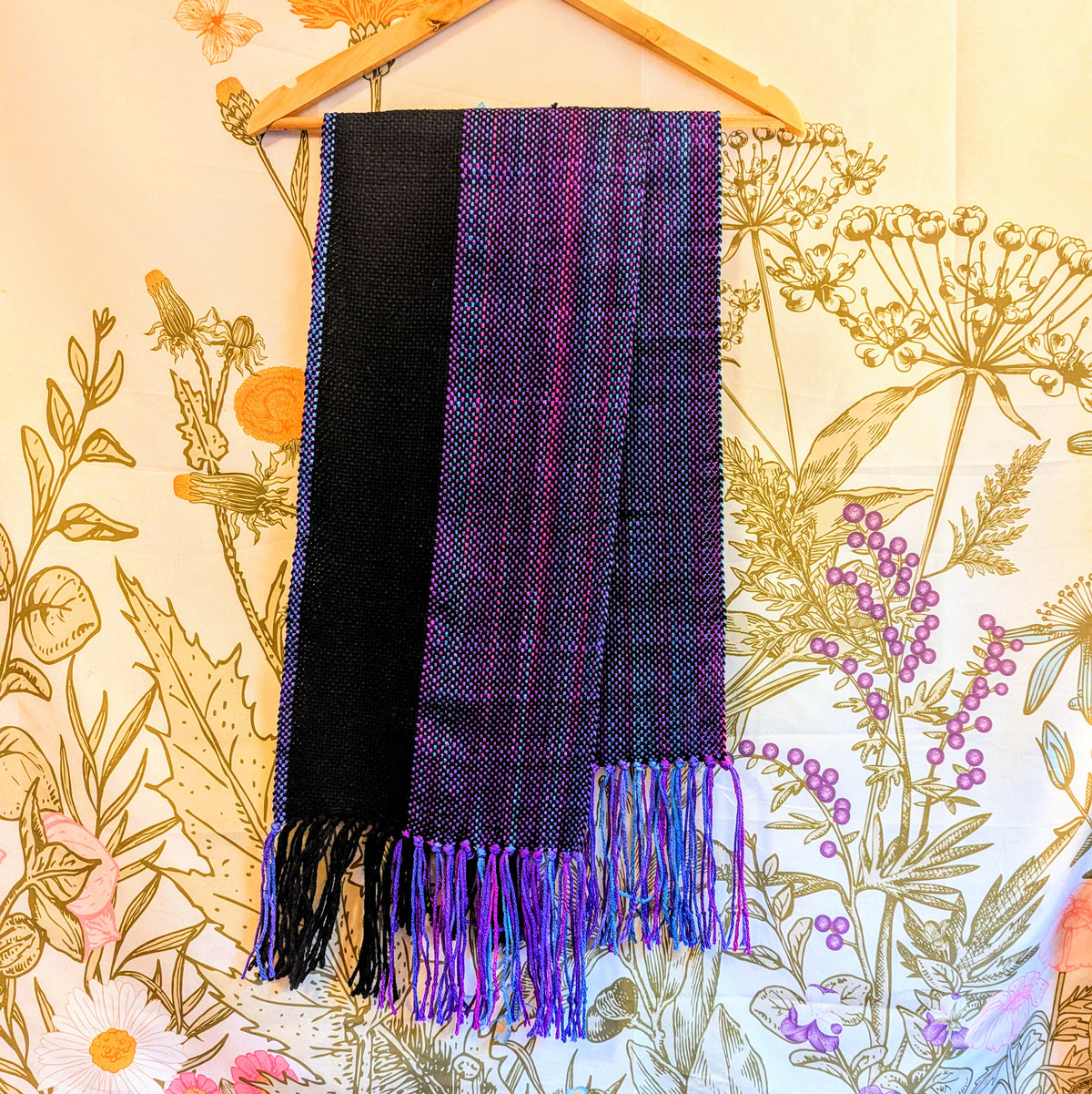Aurora Borealis Night Sky Handwoven Hypoallergenic Scarf