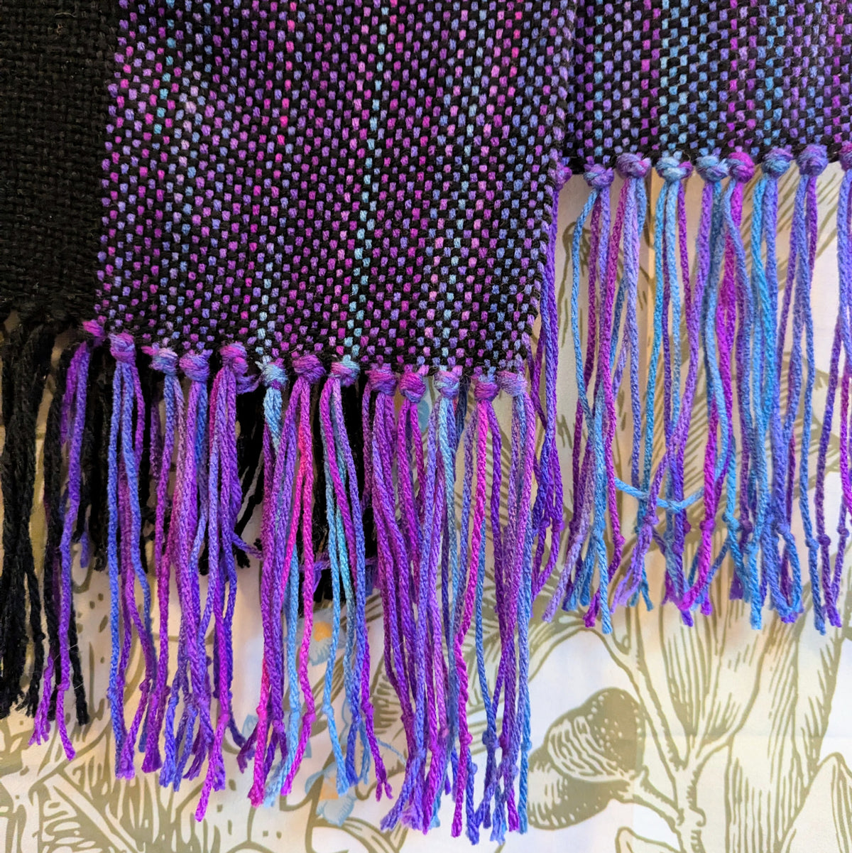 Aurora Borealis Night Sky Handwoven Hypoallergenic Scarf
