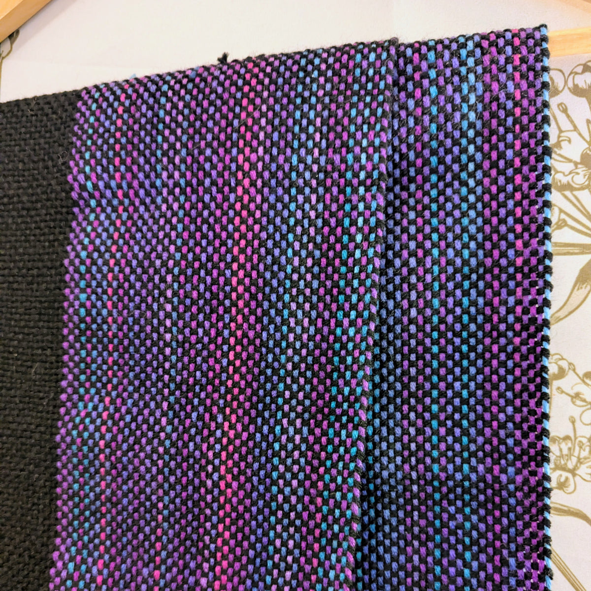 Aurora Borealis Night Sky Handwoven Hypoallergenic Scarf