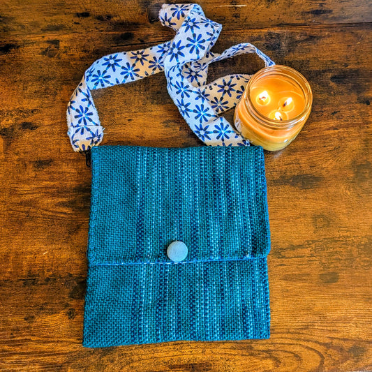 Carry on Cerulean Handwoven Shoulder Bag
