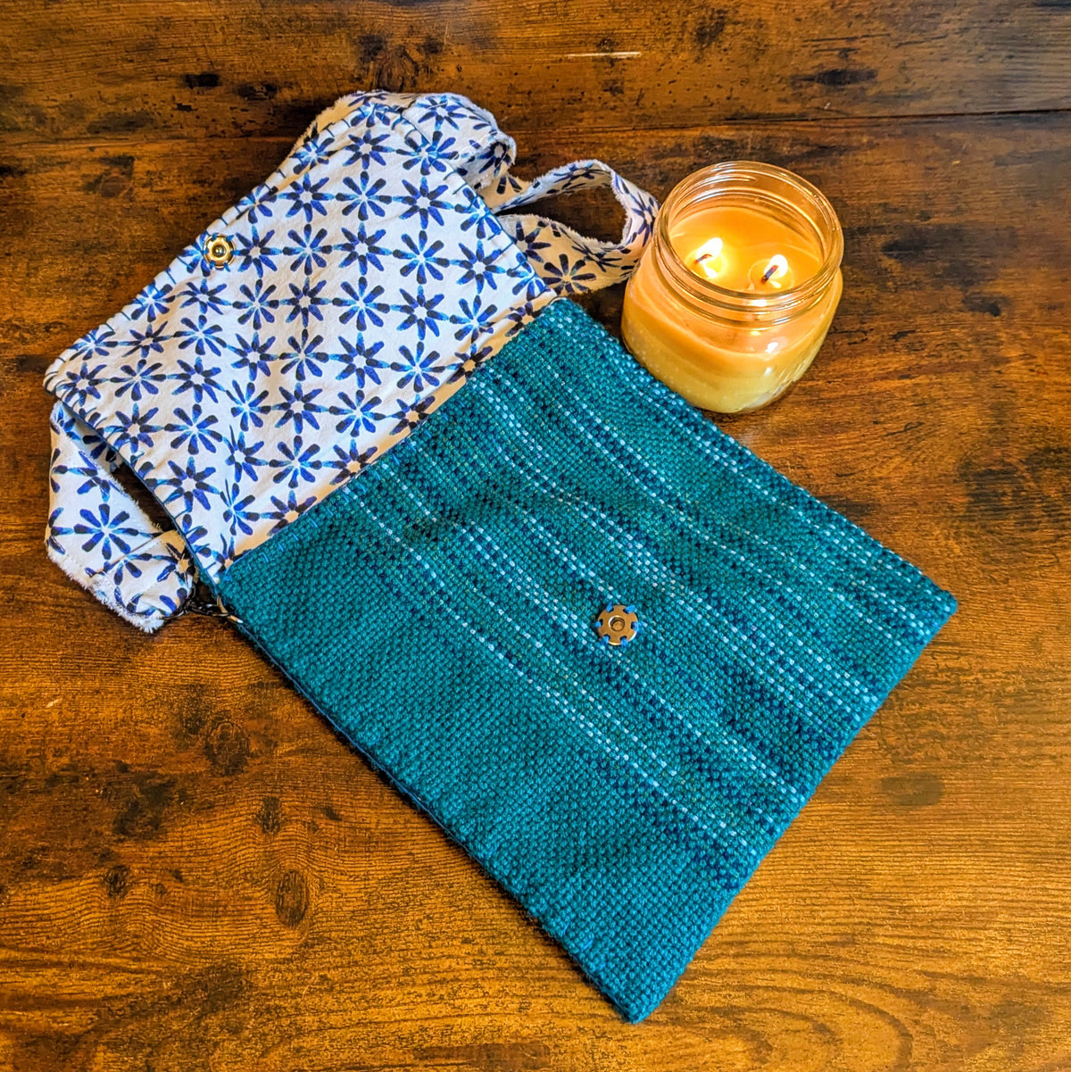 Carry on Cerulean Handwoven Shoulder Bag