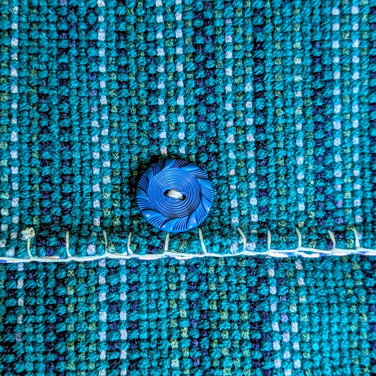 Blue Pop Handwoven Shoulder Bag