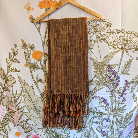 Autumnal Stripes Handwoven Hypoallergenic Table Runner Or Weaving Blank