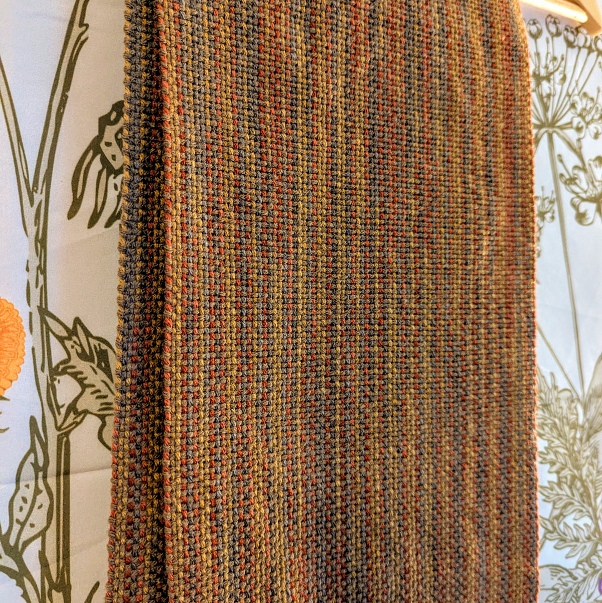 Autumnal Stripes Handwoven Hypoallergenic Table Runner Or Weaving Blank