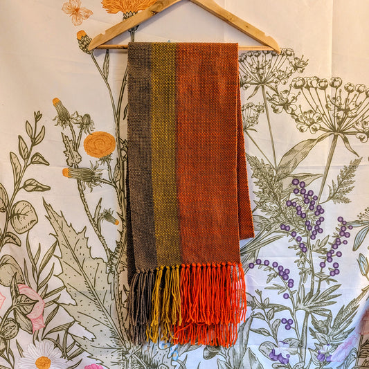 Pumpkin Patch Handwoven Hypoallergenic Table Runner or Weaving Blank