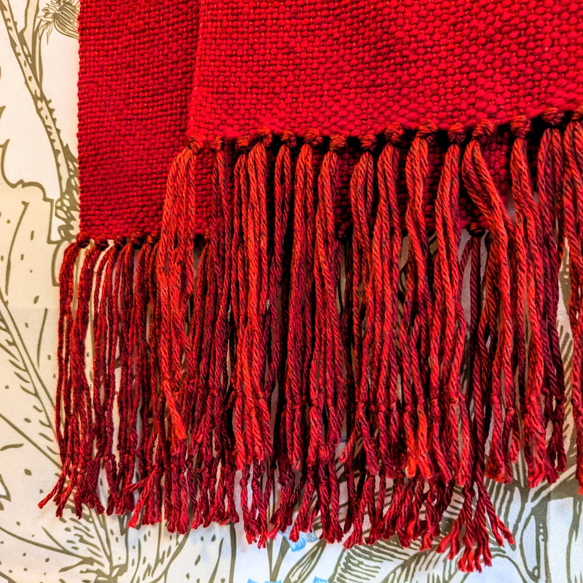 Scarlet Maple Handwoven Hypoallergenic Scarf