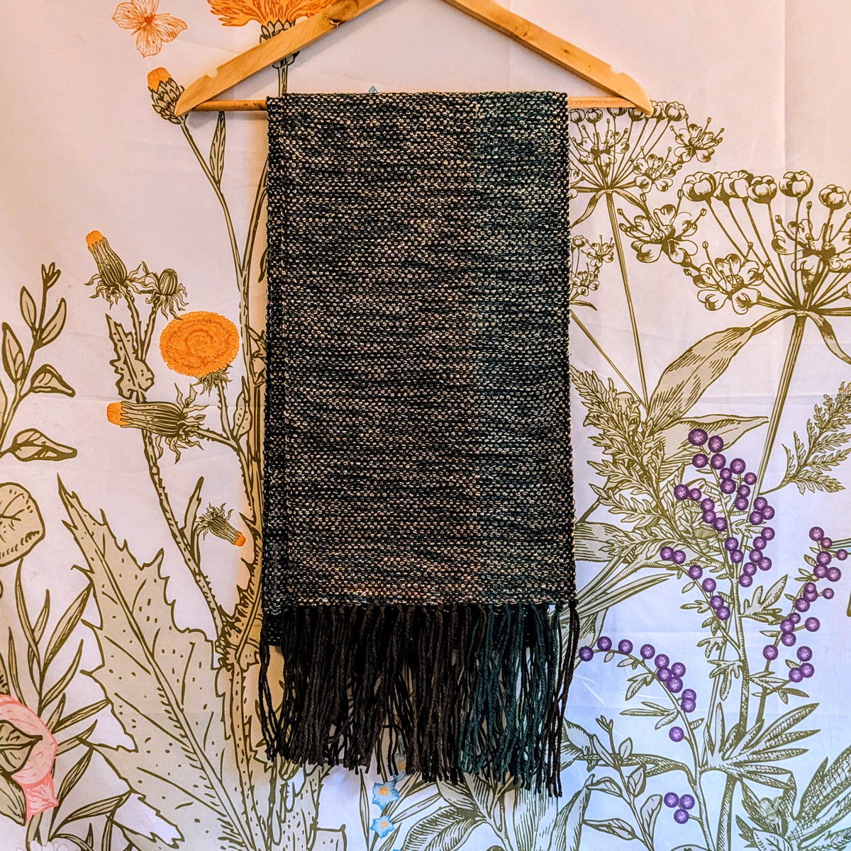 Sparkling Forest Trail Handwoven Hypoallegenic Table Runner or Weaving Blank