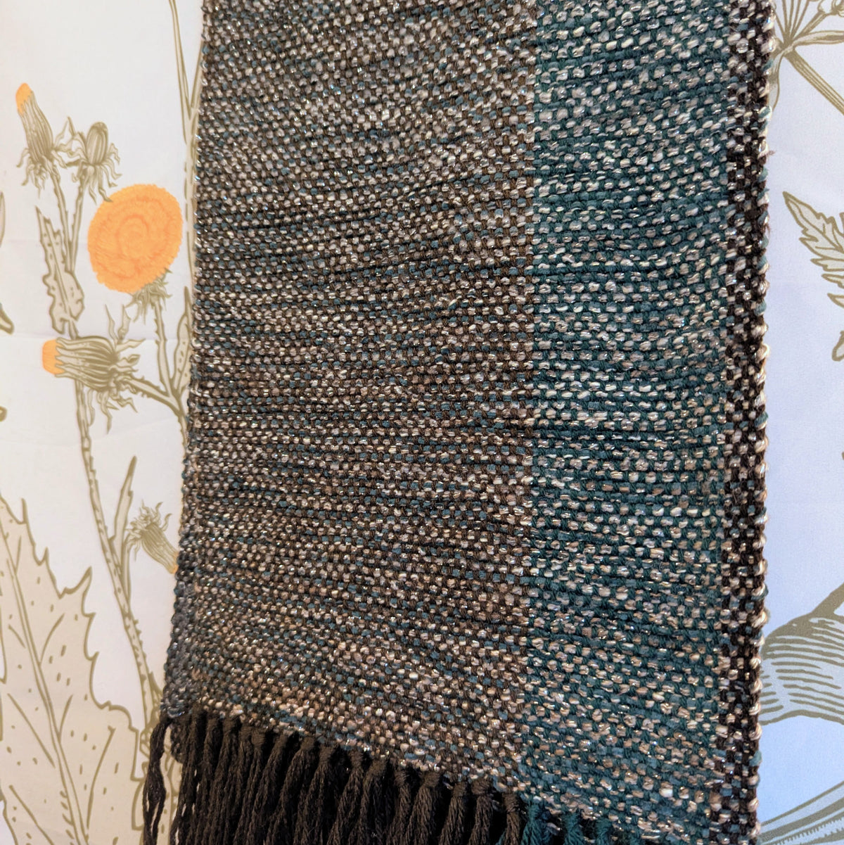Sparkling Forest Trail Handwoven Hypoallegenic Table Runner or Weaving Blank