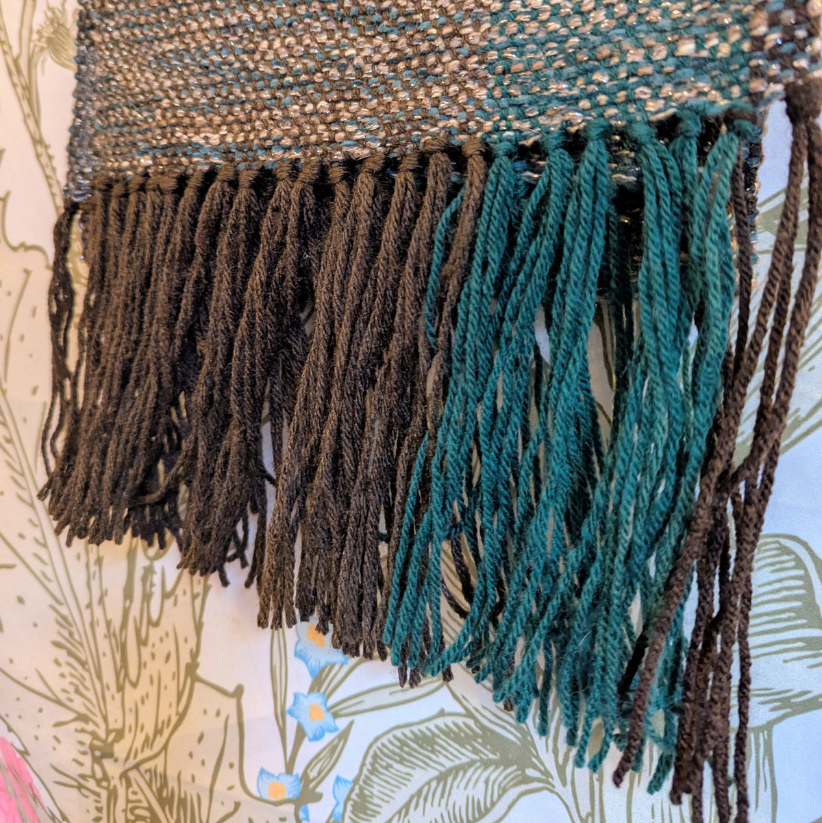 Sparkling Forest Trail Handwoven Hypoallegenic Table Runner or Weaving Blank