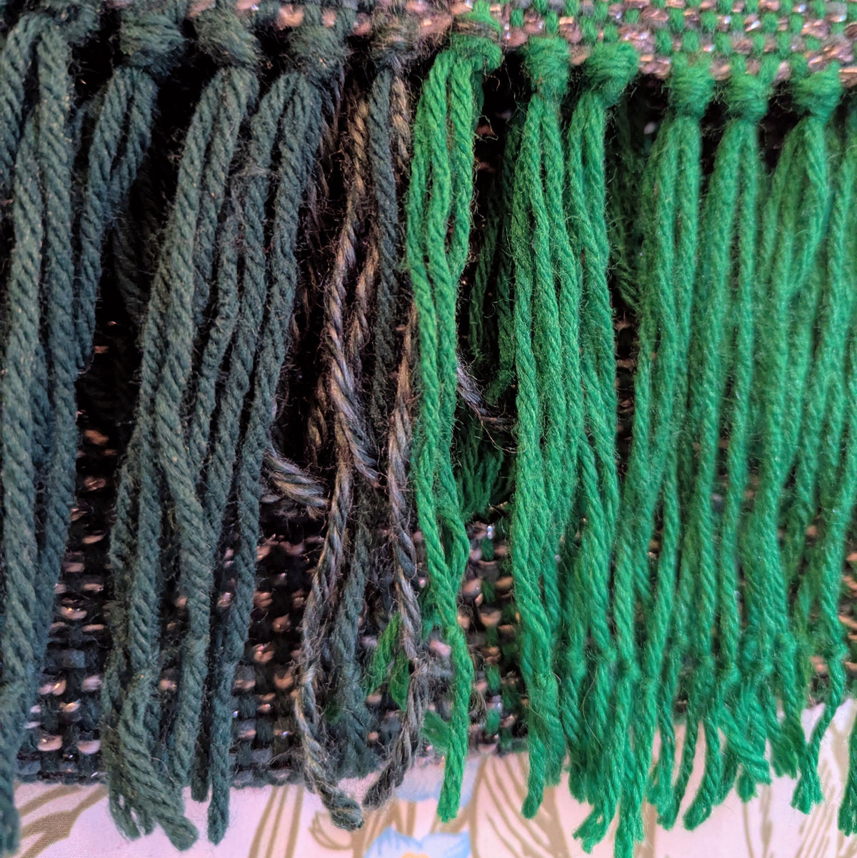 Sparkling Forest Path Hypoallergenic Handwoven Table Runner or Weaving Blank