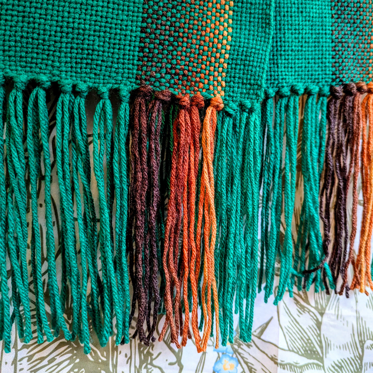 Kelly Green Handwoven Hypoallergenic Scarf