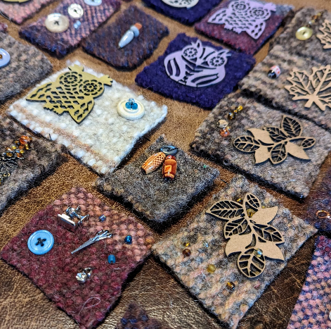 Fanciful Felted Pins