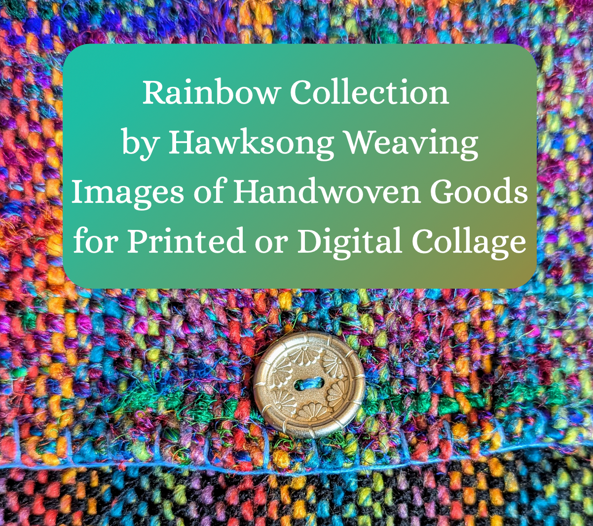 Rainbow Collection- 13 Curated Images of Rainbow Handwoven Goods for Collage