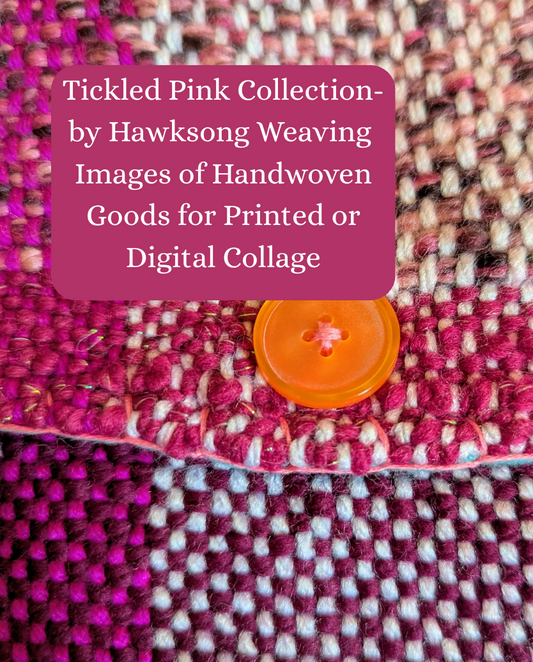 Tickled Pink Collection- 13 Curated Images of Pink Handwoven Goods for Collage